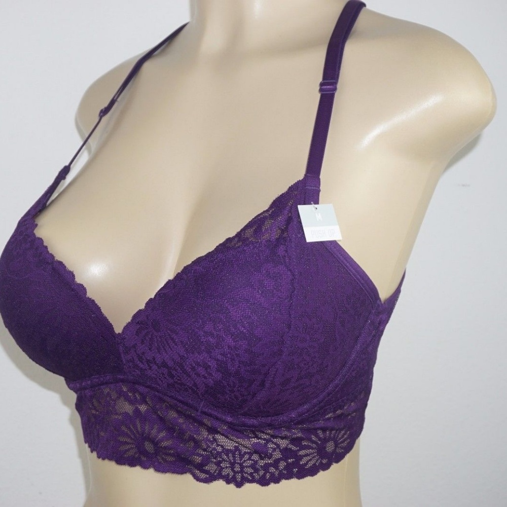 NWT- VS PINK LACE PUSH UP BRALETTE- 1 LEFT - Picture 2 of 4